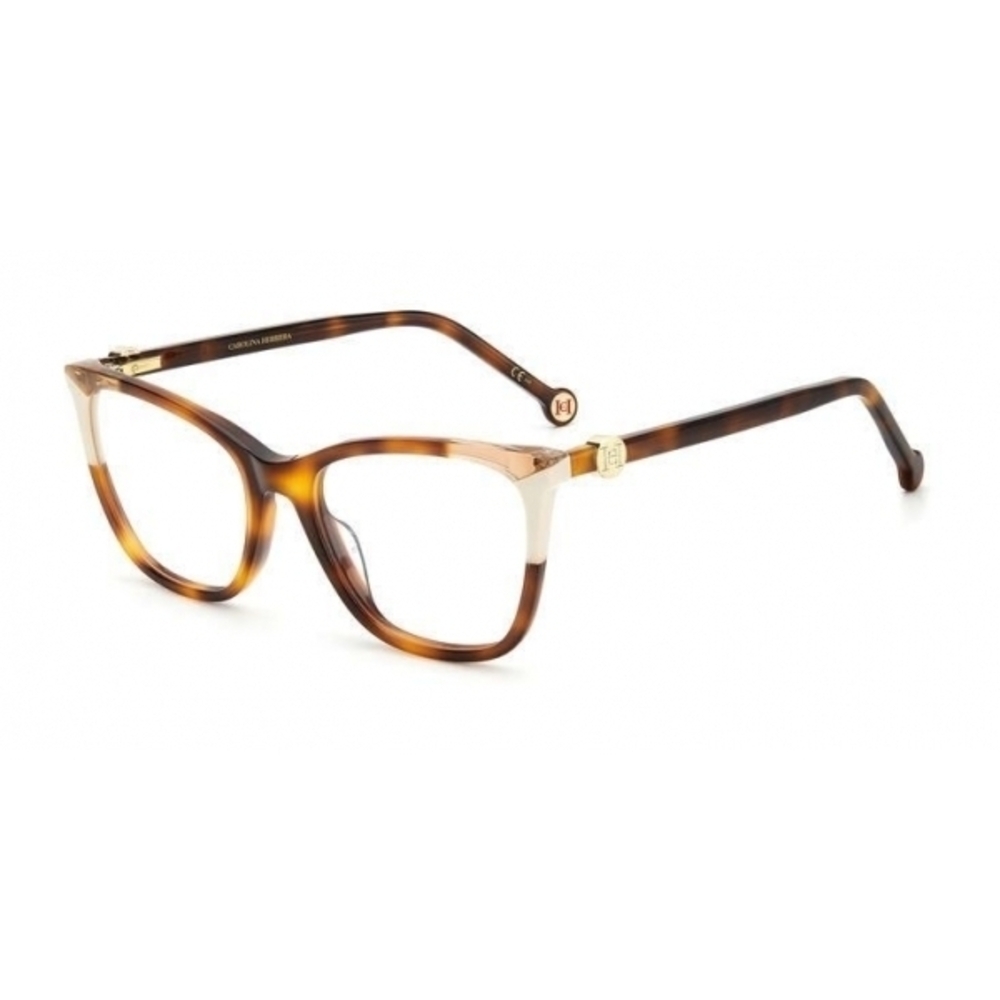 NWT Carolina Herrera CH0057-IVORI-53 Havana 53mm Eyeglasses